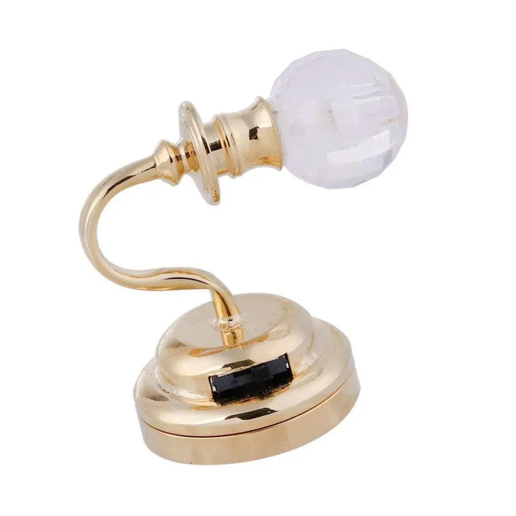 

LED Desk MiniLamp For Dollhouse Accessories Miniatures Kids Toys clear dome