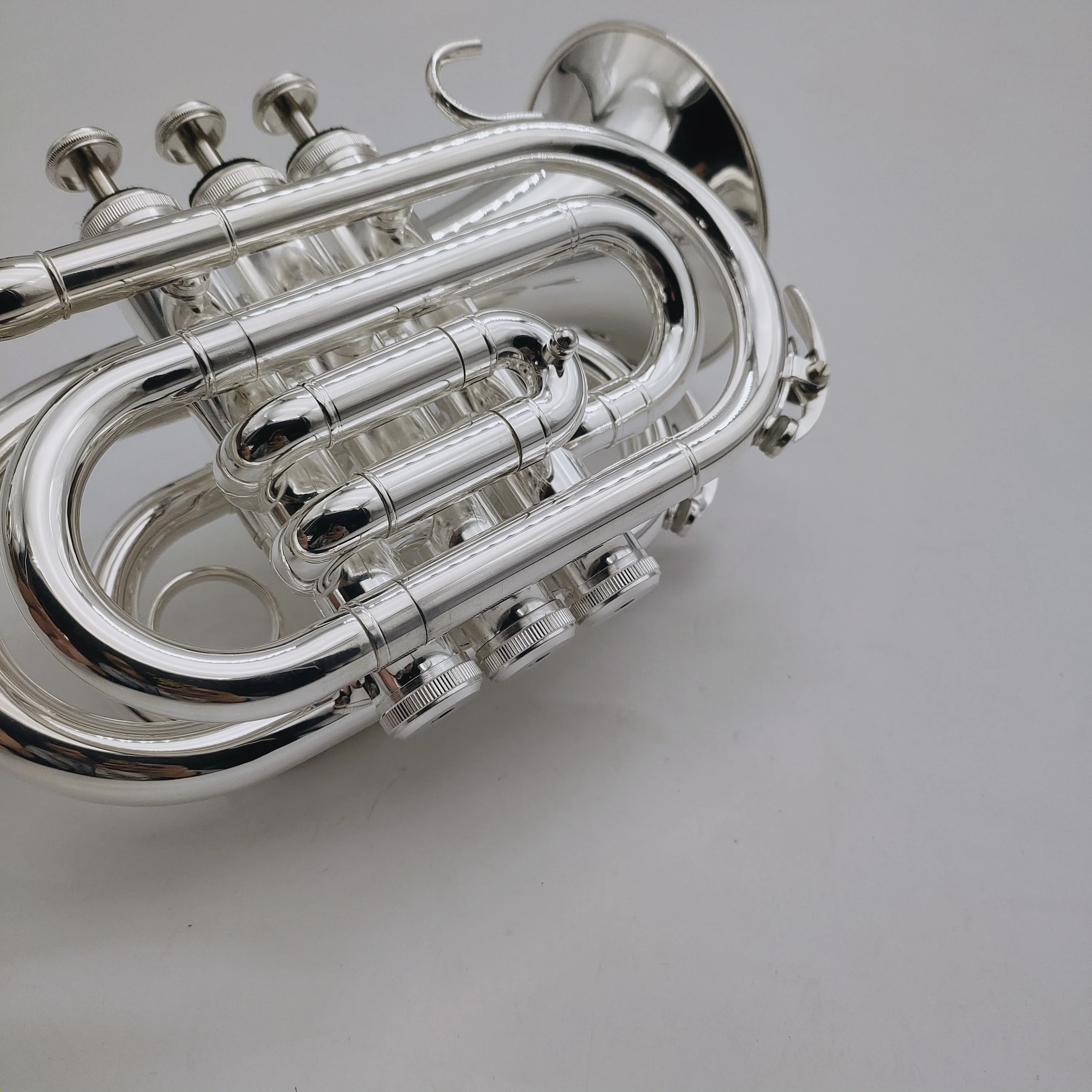 Professional Bach TR6500 Bb Pocket Trumpet Sliver Plated Musical instrument With Case Accessories