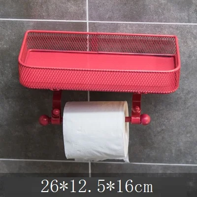 No paper towel Многофункциональный стеллаж для хранения железа ремесло настенная подвесная коробка из ткани рулон бумаги держатель полотенец украшение дома настенные украшения R3141 - Цвет: No paper towel