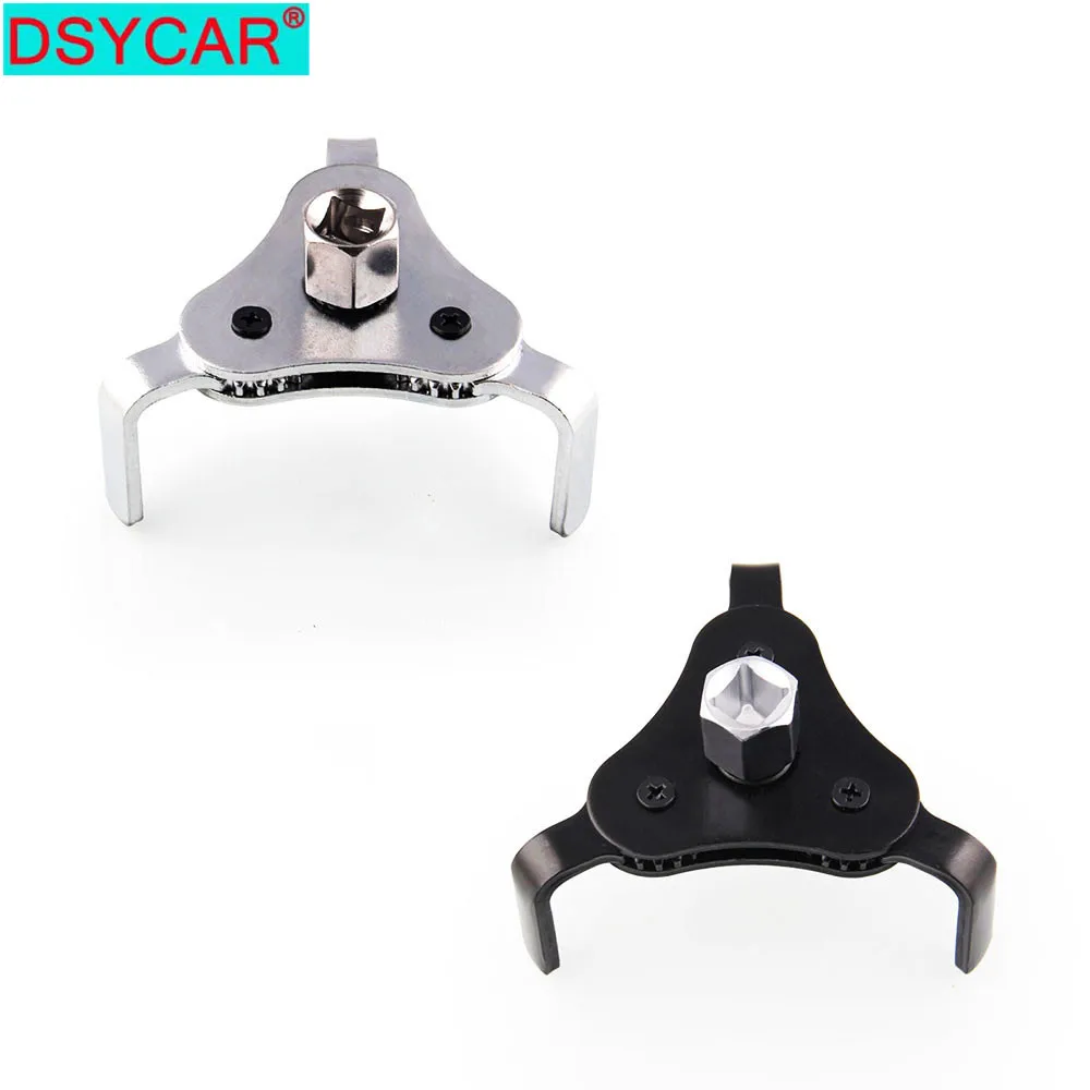 

DSYCAR 1Set Elegant Adjustable Flat Oil Filter Wrench Three Claws Auto Hand Tool Disassembly Tool