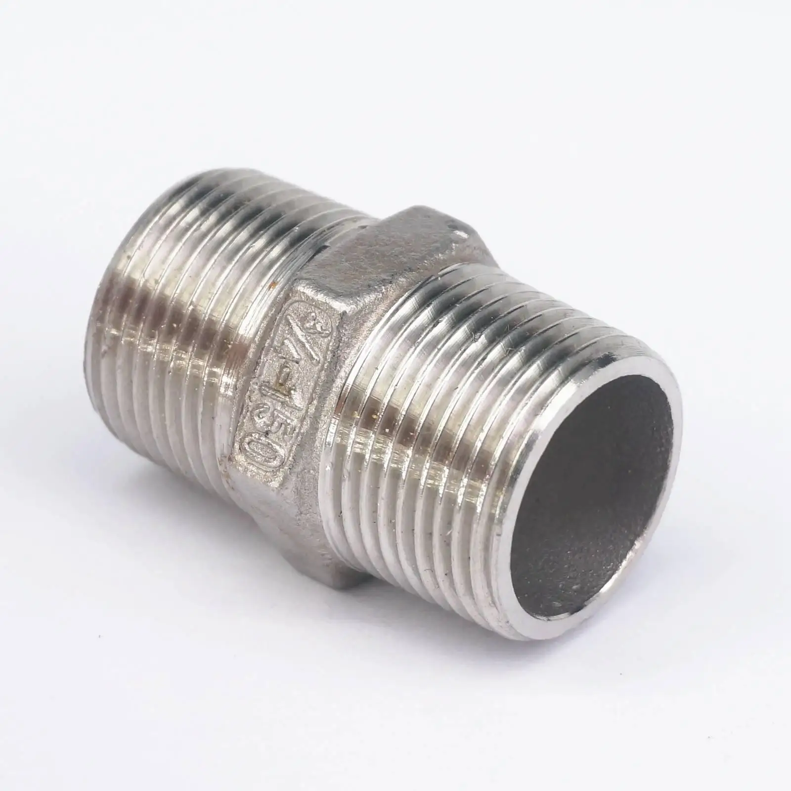 

3/4" BSP Male Thread Hex Nipple Union 304 Stainless Pipe Fitting Connector Coupler water oil air