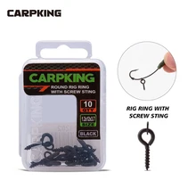 

CAROKING 10PCS Carp Fishing Boilie Screw Peg with Ring Swivel D-Rig Chod Rig Terminal Bait Holder Screw Carp Fishing Accessories