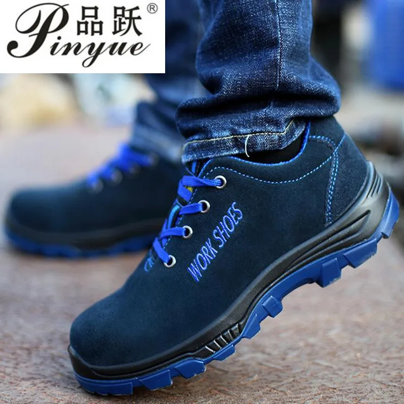 

Men Work Safety Shoes Steel Toe Warm Breathable Men's Casual Boots Puncture Proof Labor Insurance Shoes Large size 35---50