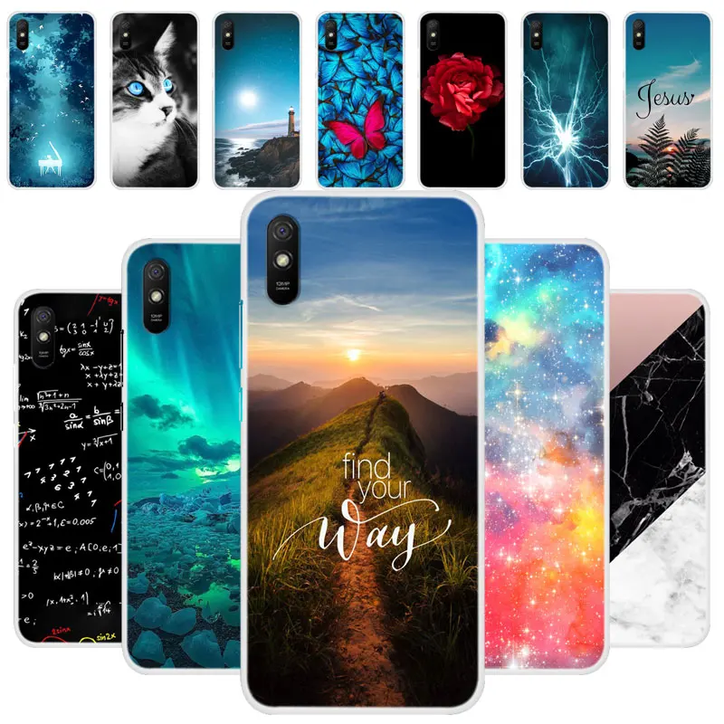 Чехол для Xiaomi Redmi 9A мягкий силиконовый чехол из ТПУ Xiomi Redmi9A чехлы телефонов бампер