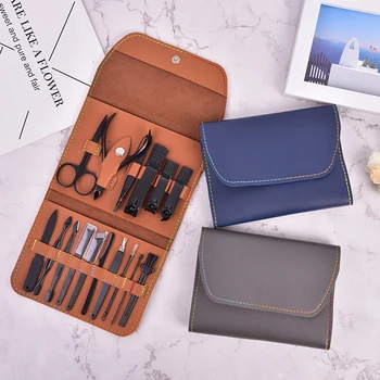 

16PCS/set Nail Cutter Professional Stainless Steel Scissors Grooming Kit Art Cuticle Utility Tools Nail Clipper Manicure Set