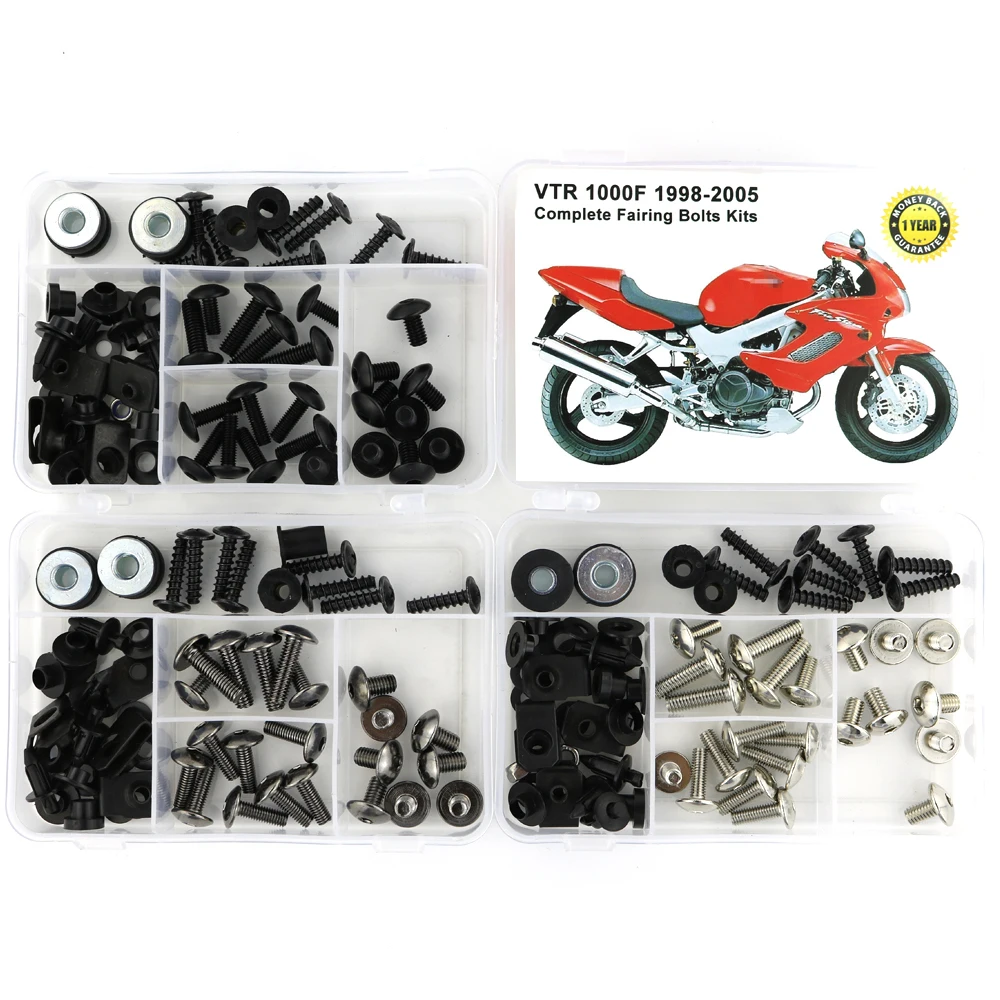 Подходит для Honda VTR1000F VTR 1000F 1998-2005 мотоцикл полный комплект обтекателей болтов
