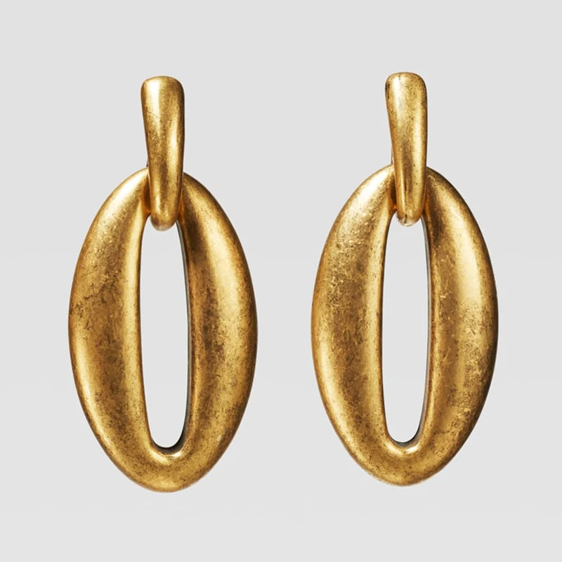 4 Лучшие женские модные серьги-гвоздики золотистого цвета для женщин, Винтажные серьги для свадебной вечеринки, металлические серьги в богемном стиле, подарок, Лидер продаж - Окраска металла: 4