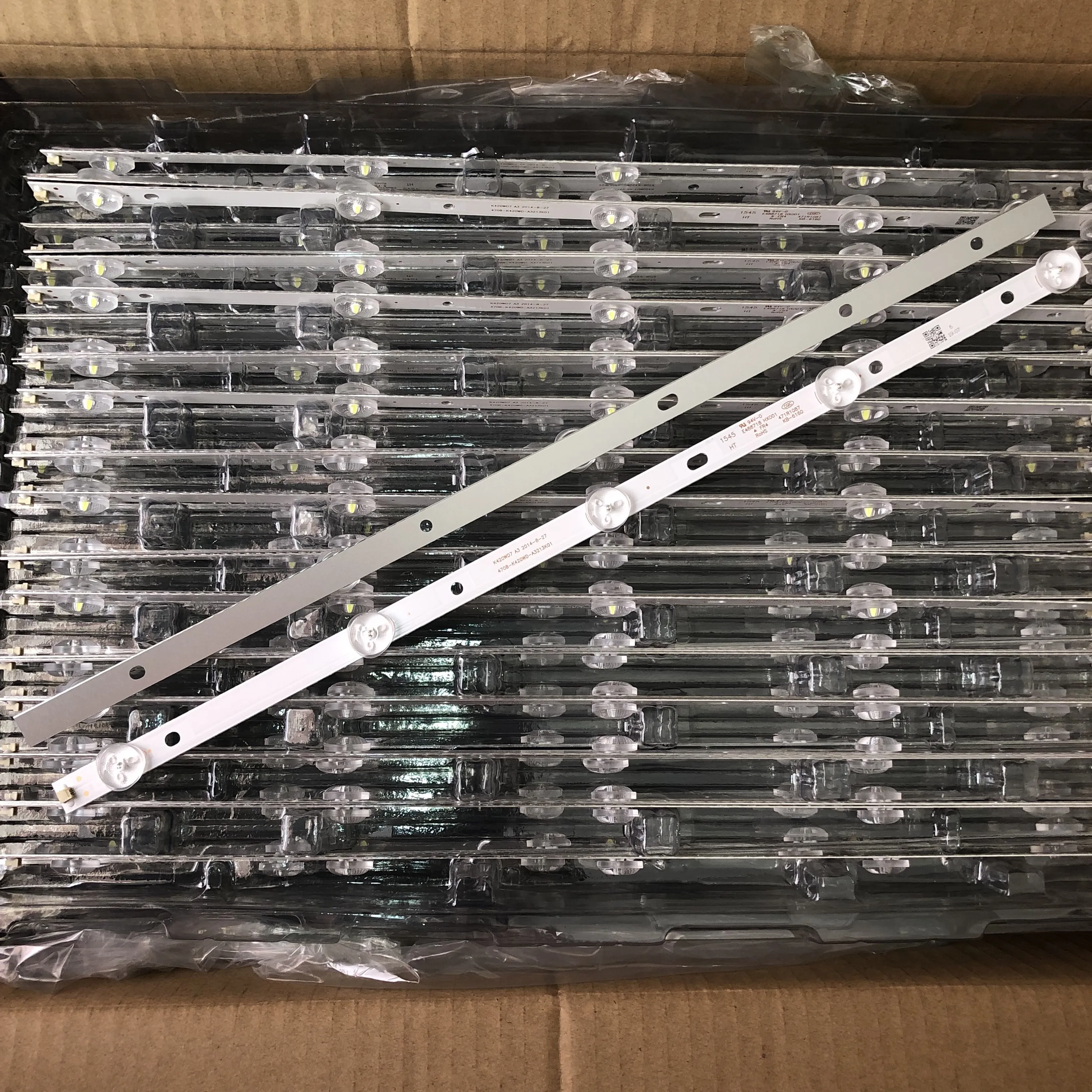 

1set=10pcs led bar light for TCL LE42D88UD backlight 4708-K420WD-A3213K01 K420WD7-A3 1PCS=5LED