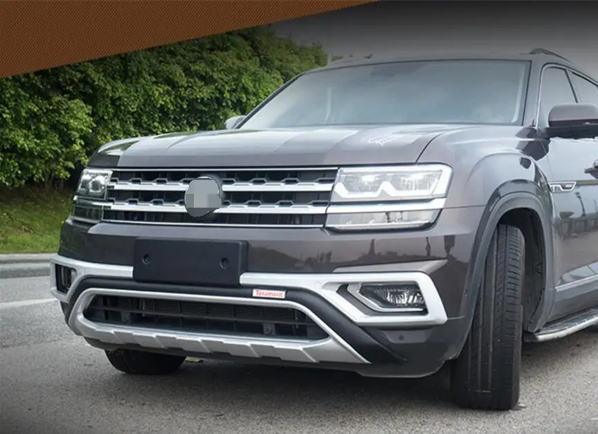 Для Volkswagen/VW Teramont, бампер защитная пластина высокого качества ABS передняя+ задняя авто аксессуары