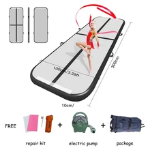 3 м продвижение надувной воздушный трек тренажерный зал, коврик для занятий йогой, дома Применение обучения гимнастики Airtrack коврики Фитнес оборудование