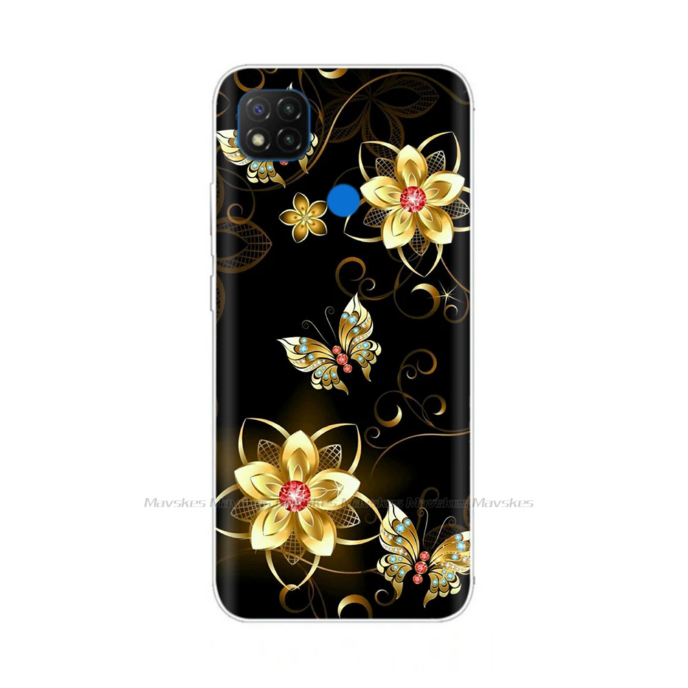 Ốp Lưng Cho Xiaomi Redmi 9C NFC Ốp Lưng Điện Thoại Điện Thoại Trường Hợp Cho Redmi 9C NFC Redmi9C 9 C NFC ốp Lưng Mềm Quỹ Ốp Lưng Coque xiaomi leather case handle Cases For Xiaomi