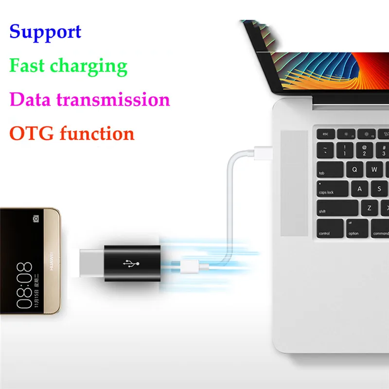 Адаптер usb type C для Oukitel K5000 WP5000 K10 U25 Blackview BV9900 BV9600 Micro USB Female To type-C конвертер Кабель-адаптер