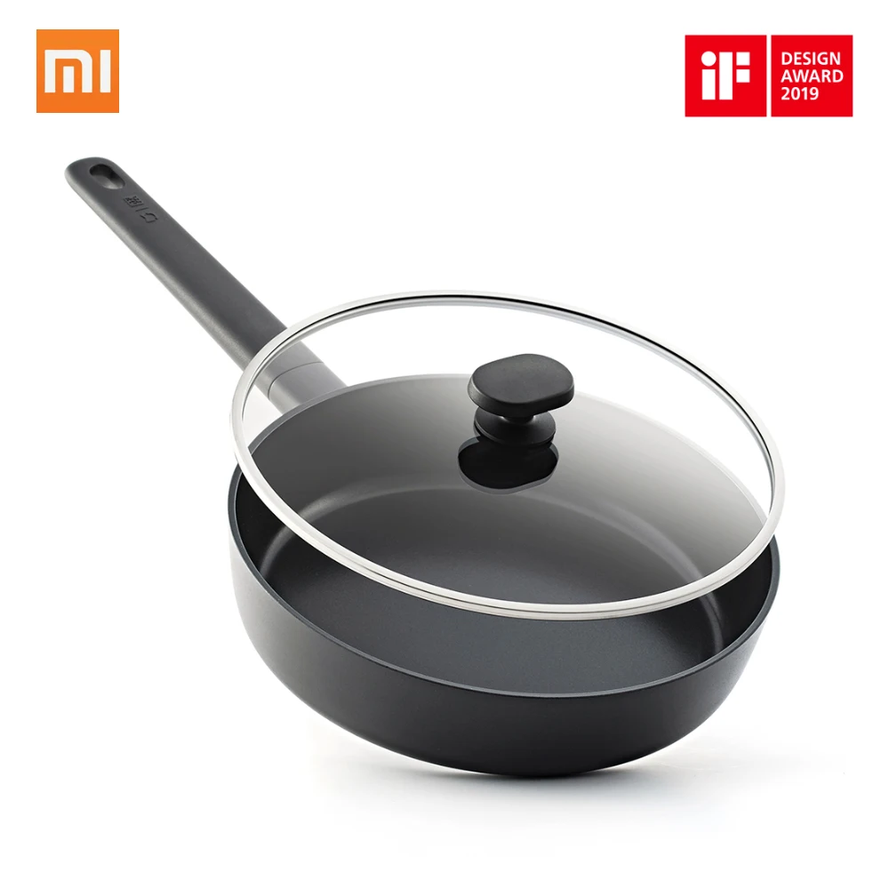 

Xiaomi Mijia Flat-bottom Pot Non-Stick Pot Fry Pan Flat Griddle Fuel Gas Cooker Universal Moderate Scale 24cm For Cooking