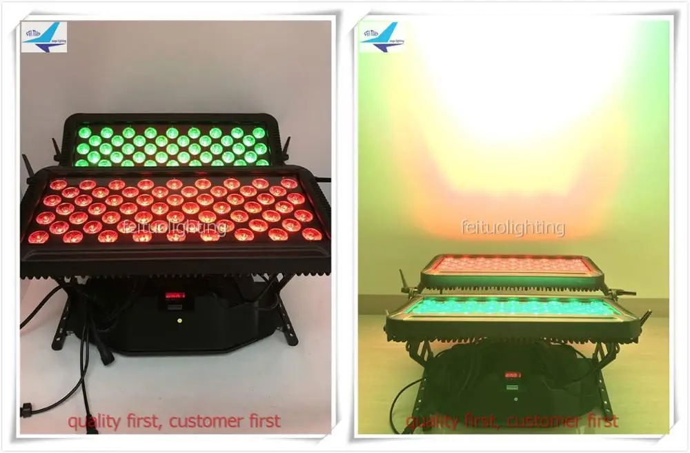 H-4/Лот+ Чехол fly Открытый 2 головки проектор 120x18 Вт rgbwa УФ 6 в 1 led dmx Прожекторы городской Цвет ip65 диско ночной клуб, бар