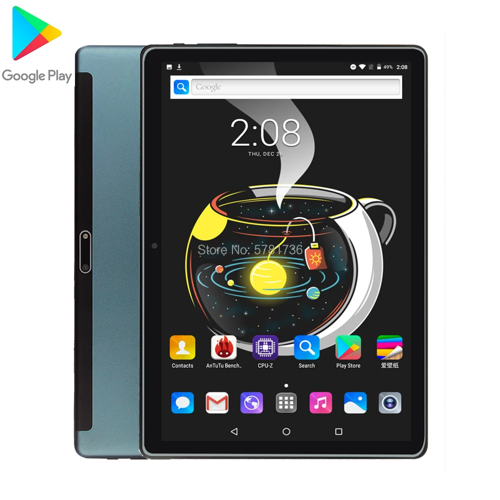 Планшет на Android 10 1 восемь ядер экран 9 0 дюйма 6 ГБ + 64 | Компьютеры и офис