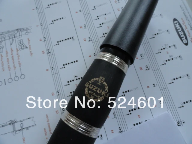 Brand Suzuki Clarinet Musical Instrument Students Series 17 Keys B Flat Clarinet High Qualiey Bakelite Tube Nickel Plated