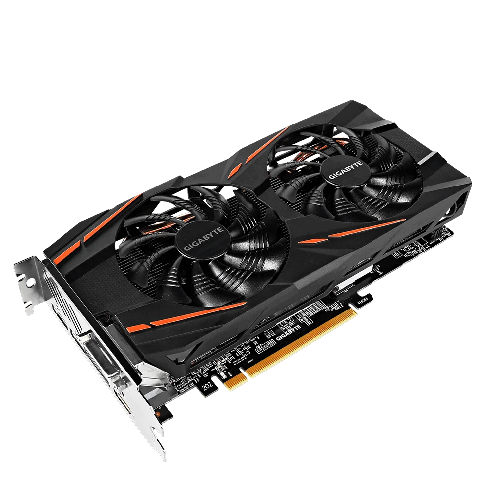 Б/у оригинальная Видеокарта GIGABYTE Radeon AMD GA Rx 570 8G Gb PC Gaming Graphic