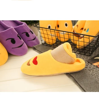 

Funny Slippers Women/Men Home Slippers Indoor Shoes Winter Warm Cotton-Padded Lovers Couples Soft Fur Fluffy Slippers Women's