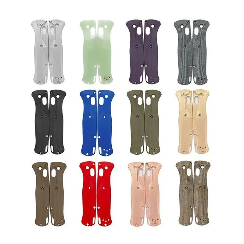 1 Pair Custom Crossfade G10 Folding Knife Handle Scales Grip Patch for Bugout 535 Butterfly Knives DIY Make Accessories Parts