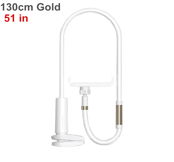 130cm Gold Универсальный держатель для планшета с длинной ручкой для samsung ipad Air Mini Xiaomi M ipad Kindle 4,0-11 дюймов, подставка для телефона и планшета - Цвет: 130cm Gold