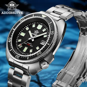 1970 Abalone Dive Watch 200m Sapphire crystal calendar NH35 Automatic Mechanical Steel diving Men's watch 1