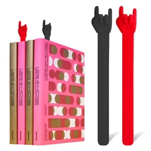 

2 Pcs Finger Bookmarks Silicone Page Markers 3D Creative Realistic for Students Teachers Reading School Supplies Accessories