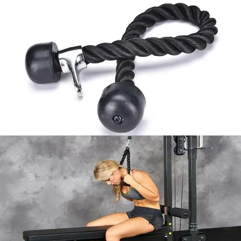 Touw Buik Crunches Kabel Pull Down Zijtakken Biceps фитнес тело Touw строительство Обучение тяга Spier тренажерный зал H3I3