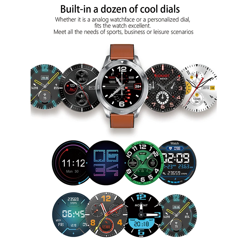 Bluetooth Вызов Смарт-часы ECG PPG фитнес-часы пульсометр кровяное давление Smartwatch IP68 Водонепроницаемый для Android IOS Телефон