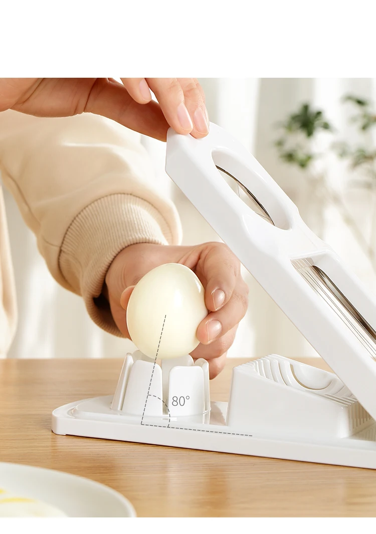 Egg Slicer Dicer For Hard Boiled Eggs Stainless Steel Blades Cutter Tool - Egg Tools