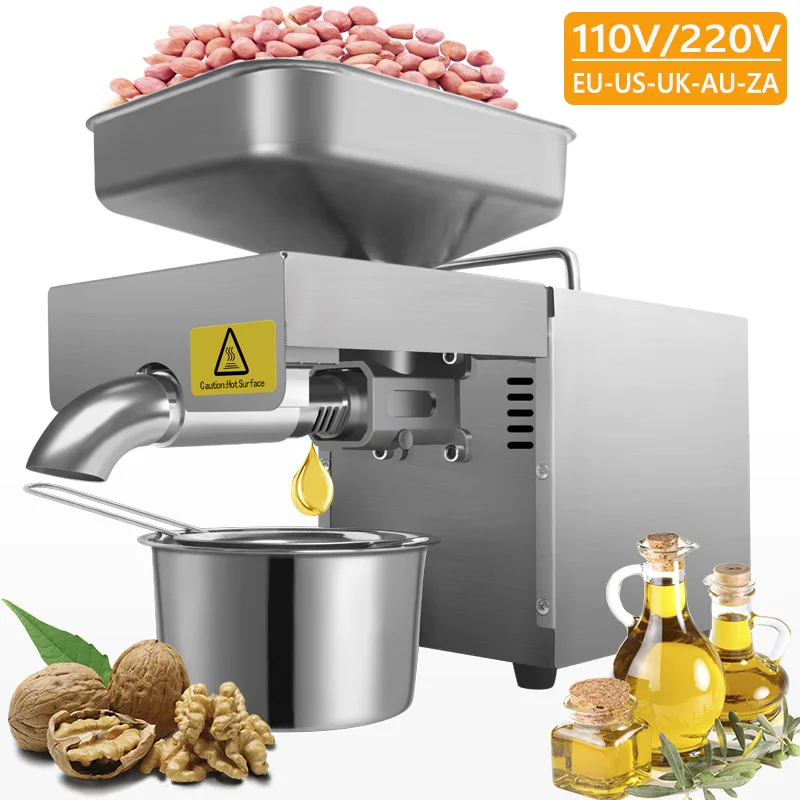 SUNZ Stainless steel Household Commercial Oil Press machine , Cold press Linseed oil extrator presser