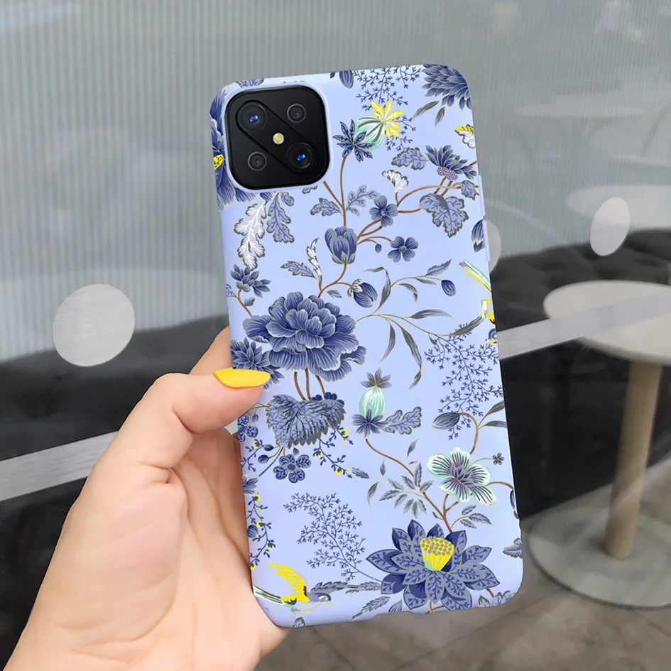 For OPPO Reno 4Z 5G Reno4Z CPH2065 Case Phone Cover Flower Cartoon Protective Bumper Funda Soft Coque For OPPO Reno4 Z A92s Etui 