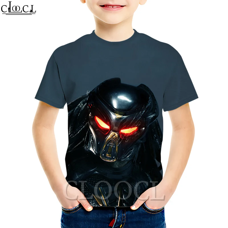 ¡Novedad! Camisetas CLOOCL de la película The Predator, camisetas para niños y niñas con estampado 3D, camisetas casuales de estilo Harajuku para niños y bebés