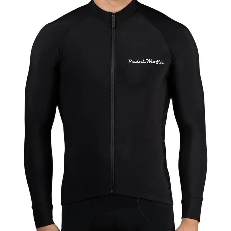 Racing cycle wear men thermal fleece long sleeve warm jackets MTB road bike apparel