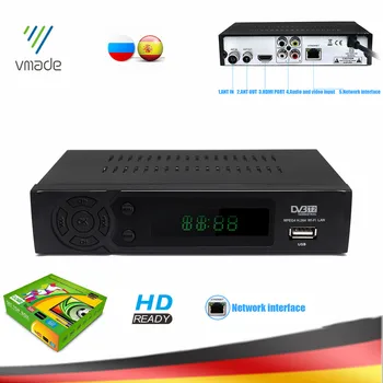 

Digital Terrestrial TV Receiver DVB T2 WiFi Fully HD 1080P H.264 TV Tuner Box DVB-T/T2 Built-in RJ45 Lan Spain Russia Fast Ship