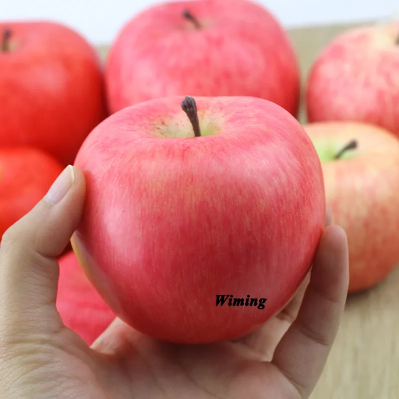 Поддельные Модель Apple, искусственные Имитационные фрукты праздничные вечерние поставки детского сада сад Семья Кухня украшения искусственные фрукты