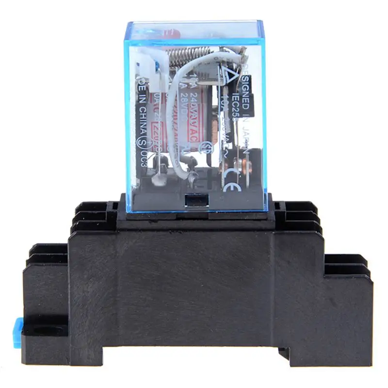 10 шт. катушка силовое реле LY2NJ DPDT 8 Pin HH62P JQX-13F с цоколем