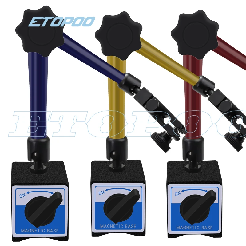 10mm Dial Indicator Magnetic Stand Base Holder 0.8mm Dial Test Comparator For Equipment Calibration Center Finder Measurement Dial Indicator Gauge Dial Indicator Holder Dial Indicator