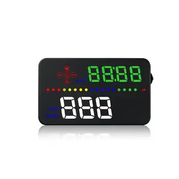 

A300 OBD2 LCD Car HUD Head Up Display OBDII MPH KMH Speed Warning System New