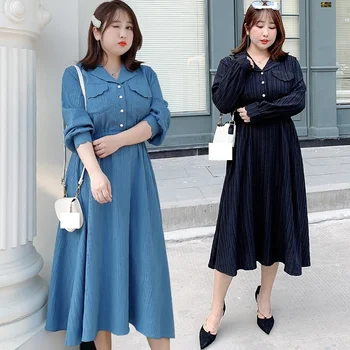 

Shirt Dresses Plus Size Long Sleeve Women Casual Fashion Beach Spring Summer Party Dress Black Oversized Lady Shirt Dress 4XL