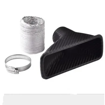 

AUniversal Car Turbo Air Intake Pipe Turbine Inlet Pipe Air funnel Carbon Fiber Around 4.5CM Diameter