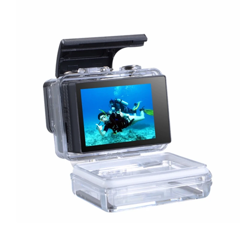 Аксессуары для GoPro 4 3+ Внешний ЖК-экран BacPac+ Водонепроницаемый чехол для Go Pro Hero 4 3+ крепление