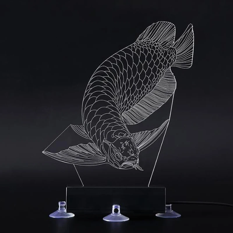 Водонепроницаемый светодиодный ночной аквариум лампа для аквариума 3D Красочный Дайвинг Свет синхронизации дистанционное управление Ландшафтный аквариум лампа