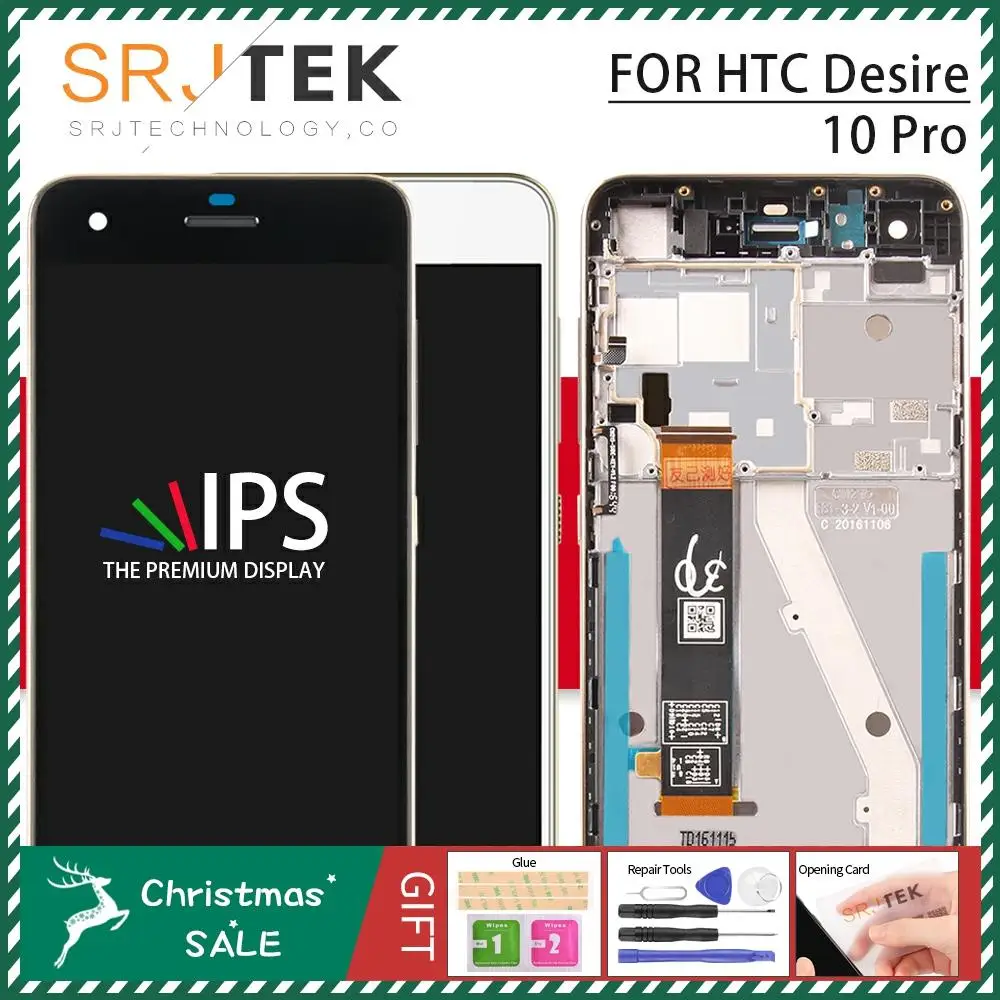 Srjtek для htc Desire 10 Pro, сенсорный ЖК-экран, дигитайзер, сенсорное стекло, сборка 5,5 '', 1920x1080 Для htc Desire 10 Pro, дисплей