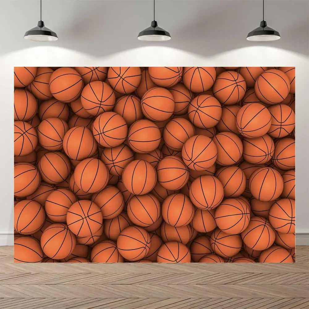 NeoBack 7X5ft Vinyl Summer Basketball Wall Photographic Background Portrait Studio Photo Backdrop Children Sport Birthday Banner |