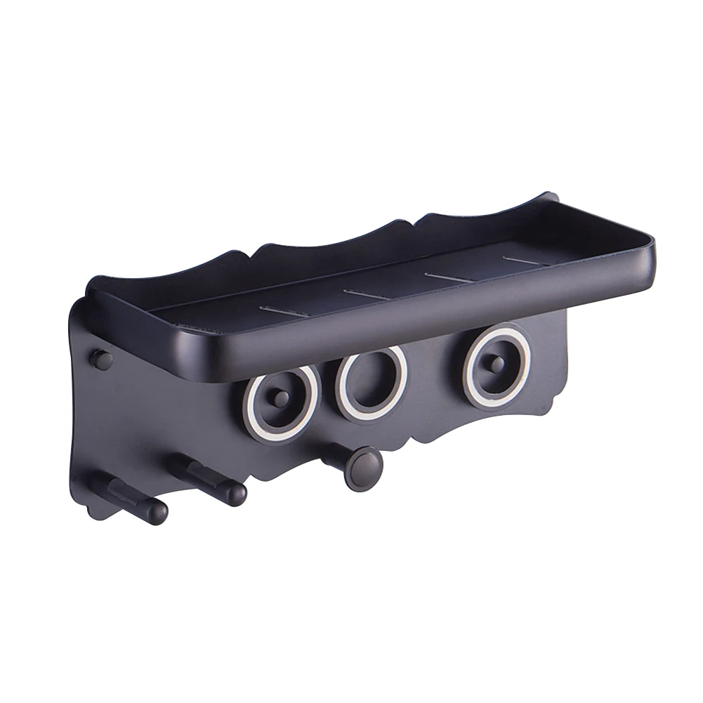 

Hanger Wall Mounted Storage Home Bathroom Space Aluminum Punch Free Toilet Hair Dryer Holder Organiser Solid Seamless For Dyson