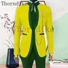 Thorndike 2022 New Fashion Navy Blue Suits for Men Custom Made Slim Groom Custom 3 Piece Wedding Mens Suit (Jacket+Pants+Vest) 6