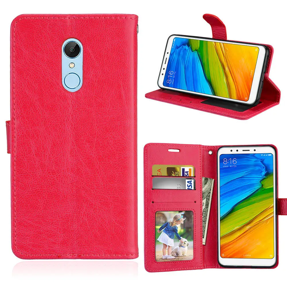 Чехол книжка из искусственной кожи для Xiaomi M4 5X 6X 8 A1 MIX2 Твердый с подставкой Redmi 4 4X