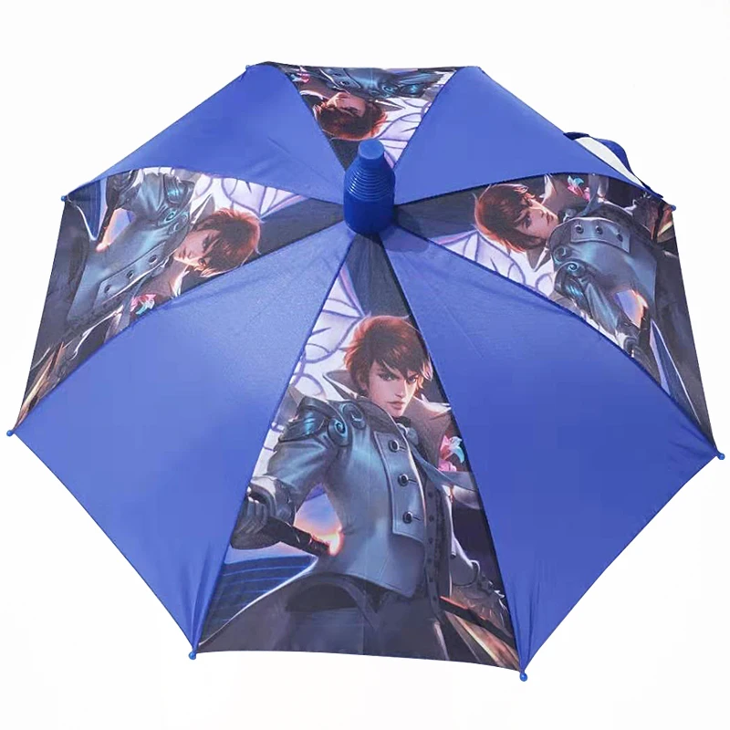 Зонты с длинной ручкой и мультипликационным принтом, автоматический зонт от дождя для детей, водонепроницаемые ветрозащитные зонты для мальчиков, для путешествий, 8K