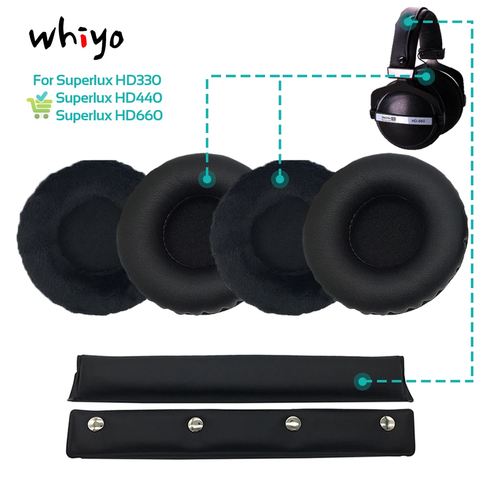 Сменные накладки на наушники Whiyo повязка голову для Superlux HD330 HD660 HD669 HD 330 660 669