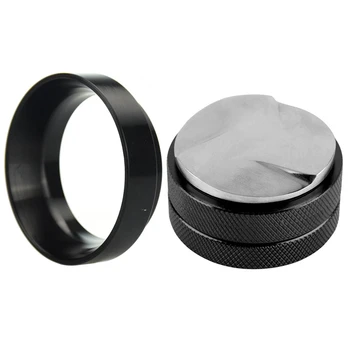 

Espresso 58mm Coffee Distributor Leveler Tool Macaron Coffee Tamper with Three Angled Slopes-Black & Aluminum Idr Intelligent Do